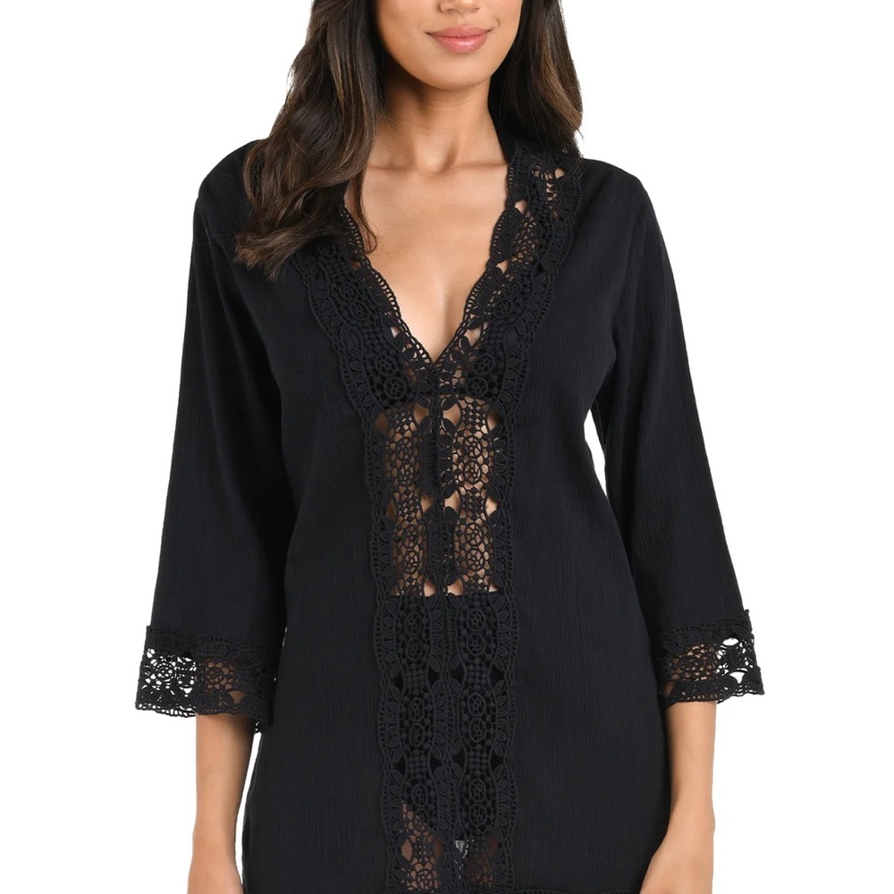 La Blanca Crochet Tunic Cover-Up